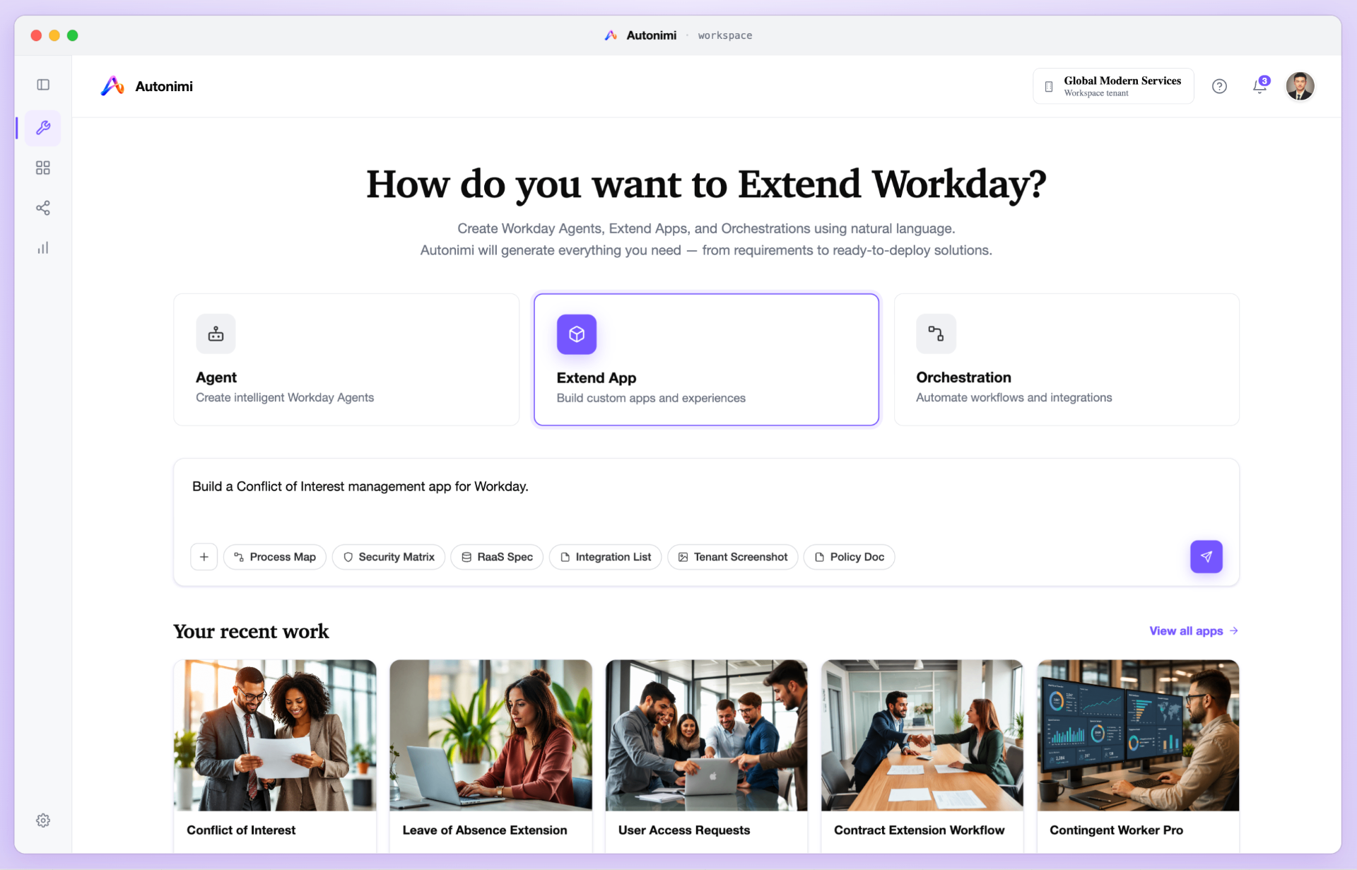 From prompt to product: generated screens, logic, integrations, and artefacts
